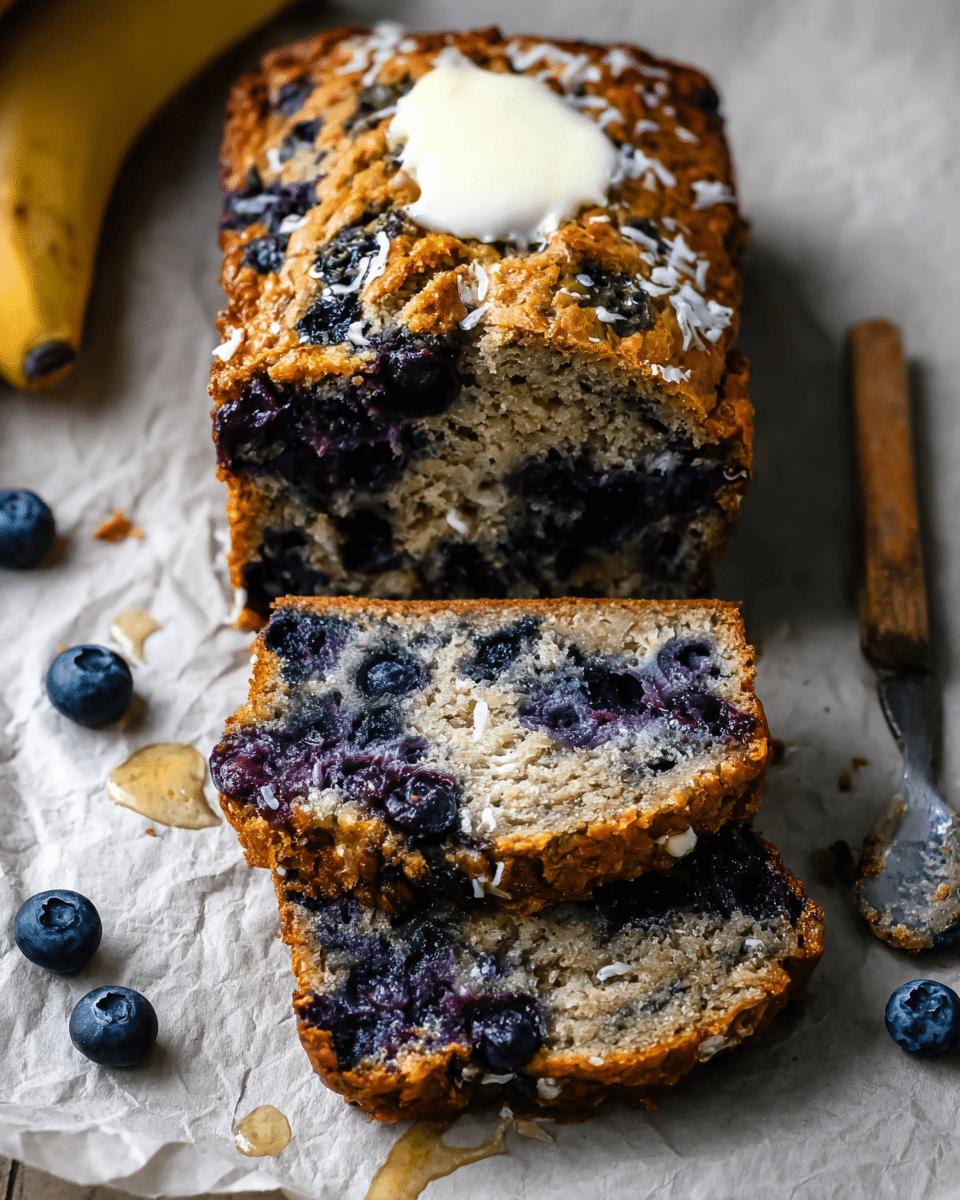 Tropical Sweetness & Comfort: Blueberry Coconut Banana Bread
